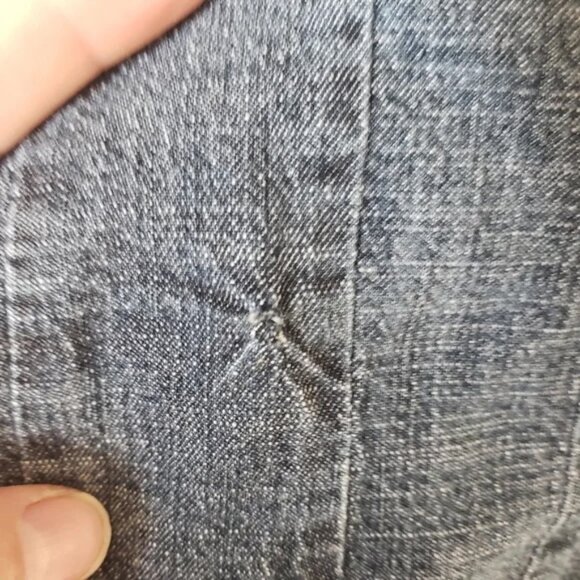 Obey ♡ Double Breasted Lightweight Chambray Jacket w Wooden Buttons - Picture 10 of 10